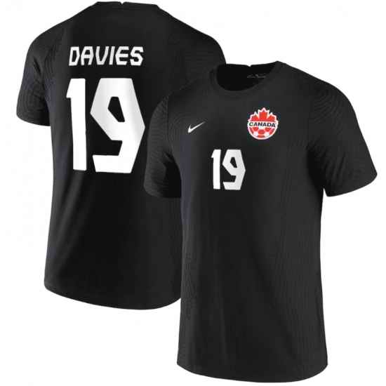 Canada soccer jersey 19 Davies Black